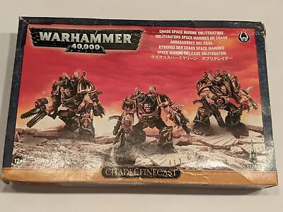 Warhammer 40k Chaos Space Marine Obliterators Box Khorne Nurgle OOP Finecast Lot • £85.50