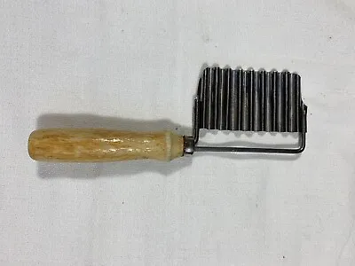 $6.20 • Buy Vintage Stainless Steel Cheese Vegetable Slicer With Wooden Handle 7 Inches Long