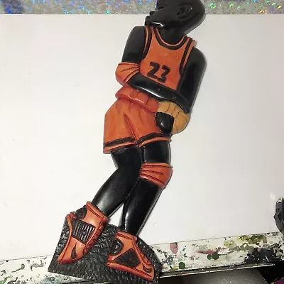 Rare Michael Jordan #23 African Wood Carving Decor Unique • $89.99