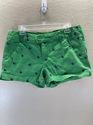 Freestyle Revolution Shorts Size 13 Green Embroidered Whales Cotton  • $8.99