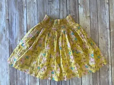 Matilda Jane Size 10 Friends Forever Avery Skirt Yellow Floral Rv 46 B17 • $20