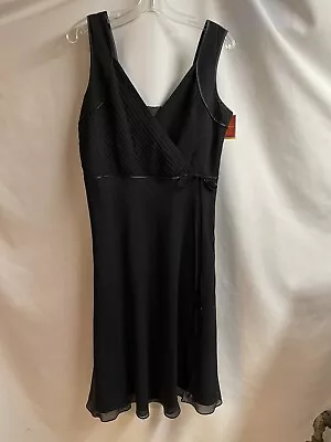 Isaac Mizrahi For Target Black Silk Lined  A-Line Style Dress NWT Size 12 • $18