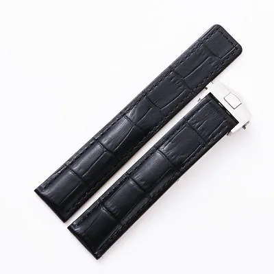 22mm Leather Watch Bands Strap For MONTBLANC TIMEWALKER CHRONOGRAPH 4810 502 • $39.99