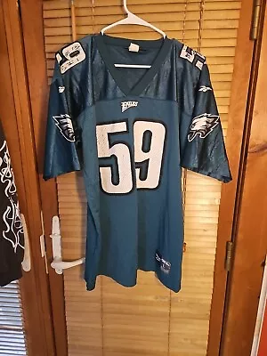 Vintage 90s Y2K Mike Mamula Philadelphia Eagles NFL Reebok Jersey Mens L Obscure • $30