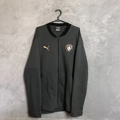 Manchester City Training Jacket With Zipped Puma Polyester Mens Size XL • $51