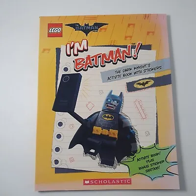 Lego Batman Movie I'M Batman Activity Colouring Book Stickers Paperback 2017 -K • $14