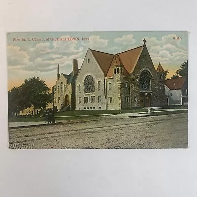 Postcard Iowa Marshalltown IA First Methodist Episcopal Church 1910s Unposted • $1