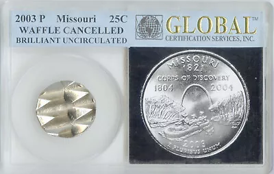 2003 Missouri Mint Quarter Cancelled Waffled Error Limited Edition Coin - DN096 • $60