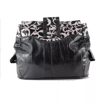 Miche Vanessa 12  X 14  Black Cream Floral Magnetic Closure Purse Cover RP • $14.99