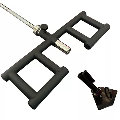 Viking Press Landmine Attachment & Corner Platform T-Bar Row Olympic Barbell 2  • £79.95