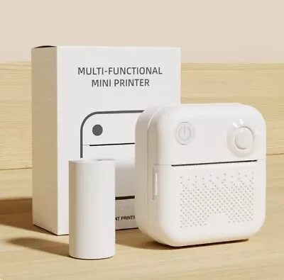 Mini Pocket Thermal Printer Bluetooth Mobile Phone Photo Label Printing Machine • £15.99