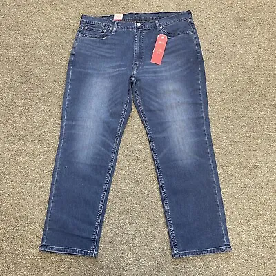 Levis Mens 541 Athletic Taper Fit Blue Jeans Size 40x30 Stretch Denim Dark Wash • $30