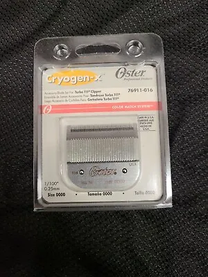 New Oster Blades Cryogen X Turbo 111 Hair Clipper Blade 76911-016 • $17.99