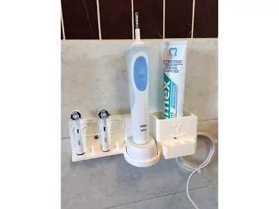 $35 • Buy Oral B Wall Mount Charger Toothbrush Head Holder Tooth Paste Bathroom Organiser