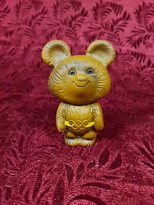 Vintage Soviet Misha Bear USSR Moscow Olympic 80 Rubber  Doll Toy  • $29.99