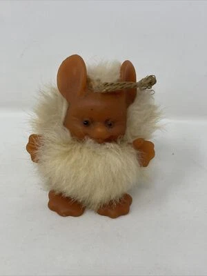 £40 • Buy Vintage Rauls Dam Animal Troll Gonk Happy Gang 1960s - Cream Yellow Mouse