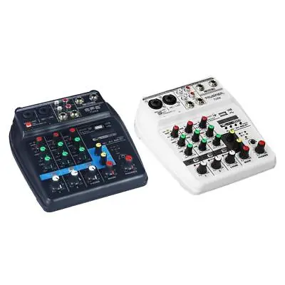 4 Channel USB Audio Mixer Mixing Console Karaoke DJ Bluetooth Sound Card 48V • £42.80