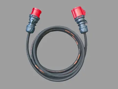 400v / 415v 3 Phase 16A 5-Pin Extension Lead - H07RN-F 2.5mm Cable • £23.45