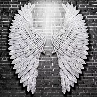 100cm Banksy Large Rustic Angel Wing Wall Mount Hanging Art Bedroom Living Deco • £39.99