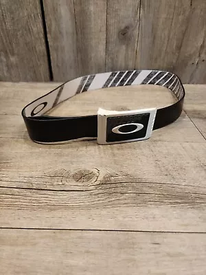 Oakley Golf Eclipse Black Leather Large Belt With Logo Buckle  40 - 42  • $32.72