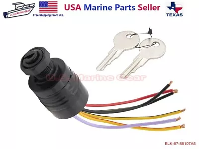 Ignition Key Switch Boat Push To Choke 6 Wires For Mercury Outboard 87-88107 A5 • $22.50