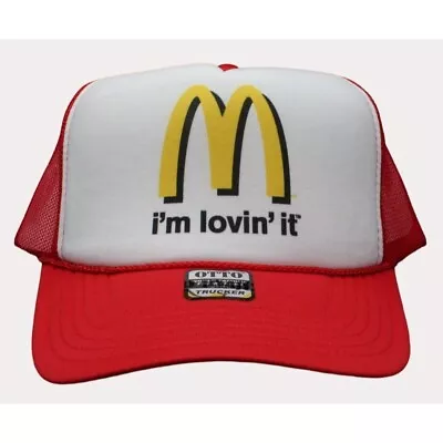 McDonalds Trucker Hat Mesh Cap Snapback Hat Adjustable  I'm Lovin It • $18.99