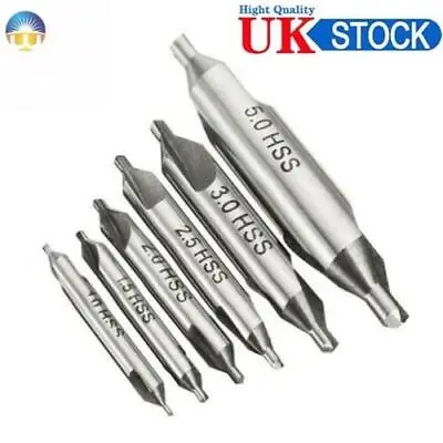 6Piece/Set Combined Countersink Bits Center Drill HSS Metal Drilling Power Tools • £7.49