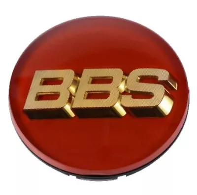 BBS Center Cap 70mm Red W/ Gold 3D Logo 4-tab (56.24.126) • $184.20