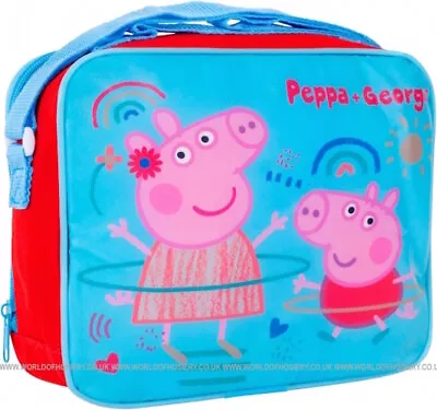 PEPPA PIG & GEORGE  ~   Insulated  Character Lunch Bag Lunchbox  • $11.01