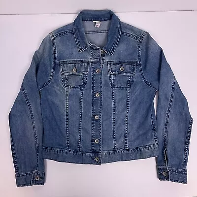 MERONA Womens Blue Jean Jacket Size Medium • $6.99