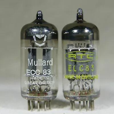 Matched Pair Mullard 12AX7/ECC83 Copper Getter Post O-Getter I63 UK Strong • $130