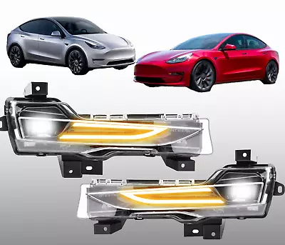 For 2017-2023 TESLA MODEL 3/Y  MODIFIED FOG LIGHT LAMP  LEFT & RIGHT • $342