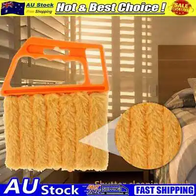 $8.26 • Buy Window Blind Cleaning Brush Air Conditioner Shutter Dust Cleaner (Yellow 1)