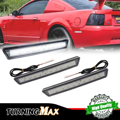 Clear White LED Rear Side Reflector Lights For 99-04 Ford Mustang XR3Z-15A448-AA • $24.99