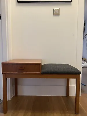 £135 • Buy Vintage Swedish Teak Telephone Table Seat