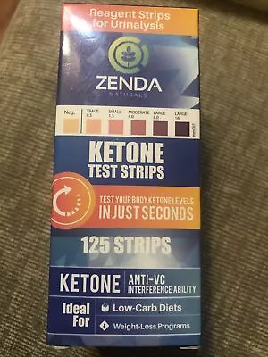 $8 • Buy Zenda Ketone Urine Test 125 Strips EXP 6/2022
