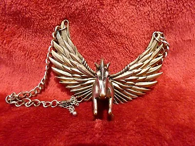 Pre Owned Metal Amulet / Neck Pendant Pegasus The Winged Horse • £4.99