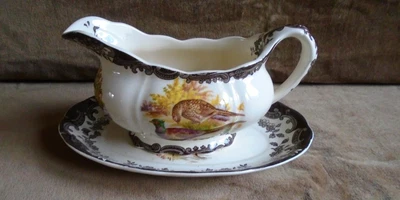 £12 • Buy Palissy Royal Worcester Game Series Sauce / Gravy Boat With Underplate