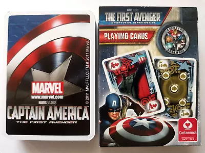 Playing Cards Marvel Captain America Non Standard 52 &2j Cards 2011 Uk Free Post • £9.99