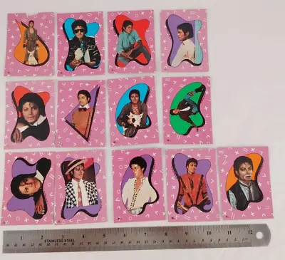 Vintage 1984 Topps Michael Jackson Stickers Lot Of 13 Puzzle Back #18344 • $19.95