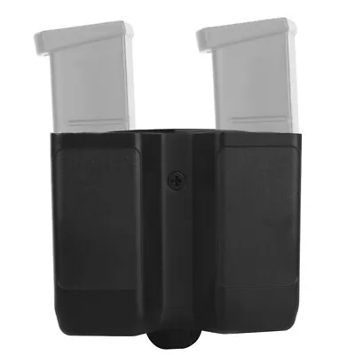 Double Stack Magazine Pouch Belt Mag Holster For 9mm /.40  Cal /.357 Black • $11.35