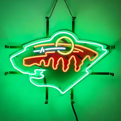 Minnesota Wild Hockey Neon Sign 19x15 HD Vivid Printing Beer Bar Pub Wall Decor • $138.84