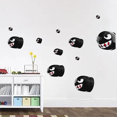 Mario Bullets Wall Decals Bad Guy Stickers Bedroom Wall Murals Nintendo D63 • $22.95