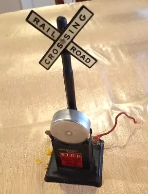 Vintage Tin Marx MAR LINES Railroad Crossing STOP BELL For Old Toy Train (99) • $19.99