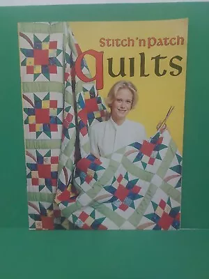 Vintage 1976 Quilt Pattern Book Stitch N' Patch 38 Quilts Patterns  • $7.20