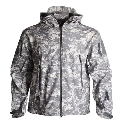 Military Soft Shell Jackets Men Clothing Windproof Army Jacket Hunting Cloth • $53.84