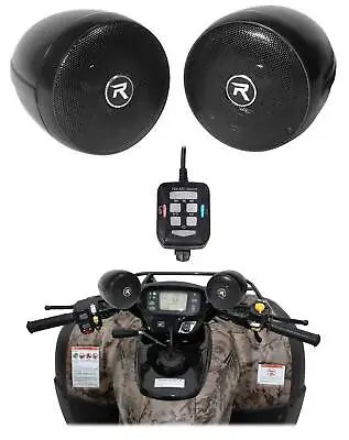 Rockville Bluetooth ATV Audio System W/ 3  Handlebar Speakers For Honda TRX250X • $89.95