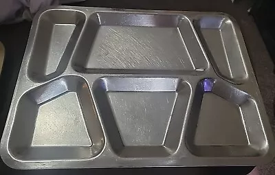 Vintage US Military / Navy Style Stainless Steel Mess Hall Tray Unmarked S2 • $18.50