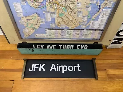 R32 Nyc Subway Roll Sign Jfk International Air American Airlines Delta Jet Blue • $259.99