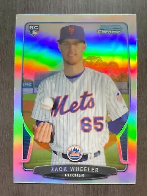 2013 Bowman Chrome Zack Wheeler #49 Rookie RC Refractor • $3.99